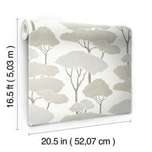 Load image into Gallery viewer, Umbrella Pines Peel + Stick Wallpaper