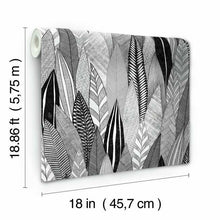 Load image into Gallery viewer, Fern & Feathers Peel + Stick Wallpaper