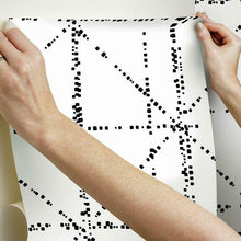 Load image into Gallery viewer, Jane Dixon Diamond Grid Specks Peel + Stick Wallpaper
