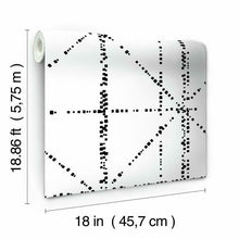 Load image into Gallery viewer, Jane Dixon Diamond Grid Specks Peel + Stick Wallpaper