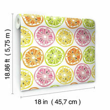 Load image into Gallery viewer, Jane Dixon Citrus Sweet Peel + Stick Wallpaper
