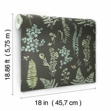 Load image into Gallery viewer, Lisa Audit Fern Study Peel + Stick Wallpaper
