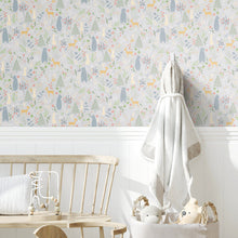 Load image into Gallery viewer, Spring Forest Pals Peel + Stick Wallpaper