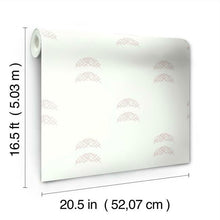 Load image into Gallery viewer, Rose Lindo Half Moon Peel + Stick Wallpaper
