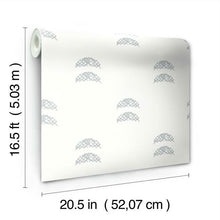 Load image into Gallery viewer, Rose Lindo Half Moon Peel + Stick Wallpaper