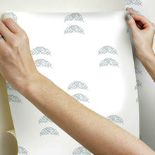 Load image into Gallery viewer, Rose Lindo Half Moon Peel + Stick Wallpaper
