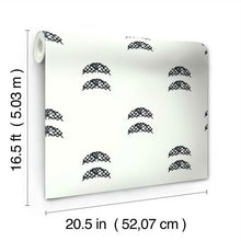 Load image into Gallery viewer, Rose Lindo Half Moon Peel + Stick Wallpaper