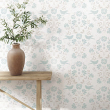 Load image into Gallery viewer, Rose Lindo Woodland Peel + Stick Wallpaper