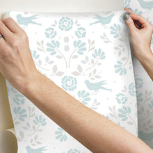 Load image into Gallery viewer, Rose Lindo Woodland Peel + Stick Wallpaper