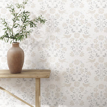 Load image into Gallery viewer, Rose Lindo Woodland Peel + Stick Wallpaper