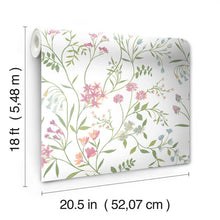 Load image into Gallery viewer, Meadow Mix Peel + Stick Wallpaper