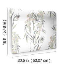 Load image into Gallery viewer, Nouveaux Wisteria Peel + Stick Wallpaper