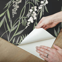Load image into Gallery viewer, Nouveaux Wisteria Peel + Stick Wallpaper