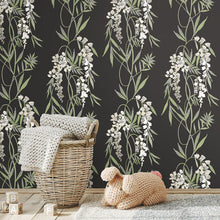 Load image into Gallery viewer, Nouveaux Wisteria Peel + Stick Wallpaper