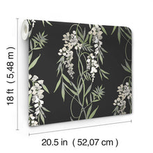 Load image into Gallery viewer, Nouveaux Wisteria Peel + Stick Wallpaper