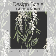 Load image into Gallery viewer, Nouveaux Wisteria Peel + Stick Wallpaper