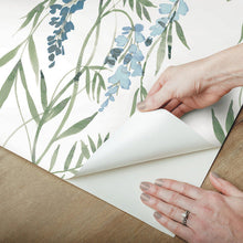 Load image into Gallery viewer, Nouveaux Wisteria Peel + Stick Wallpaper