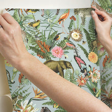 Load image into Gallery viewer, Tropical Zoo Peel + Stick Wallpaper