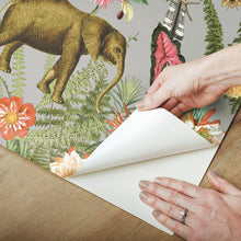 Load image into Gallery viewer, Tropical Zoo Peel + Stick Wallpaper