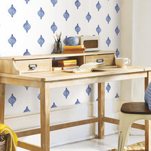 Load image into Gallery viewer, Watercolor Foulard Peel + Stick Wallpaper