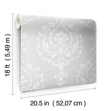 Load image into Gallery viewer, New Damask Peel + Stick Wallpaper