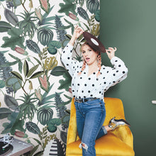 Load image into Gallery viewer, Mr. Kate Tropical Peel + Stick Wallpaper