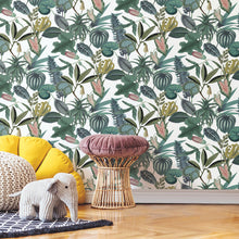 Load image into Gallery viewer, Mr. Kate Tropical Peel + Stick Wallpaper