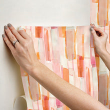 Load image into Gallery viewer, Mr. Kate Watercolor Glass Peel + Stick Wallpaper
