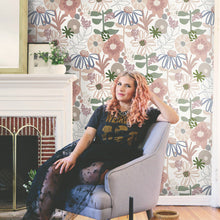 Load image into Gallery viewer, Mr. Kate Desert Floral Peel + Stick Wallpaper