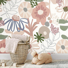 Load image into Gallery viewer, Mr. Kate Desert Floral Peel + Stick Wallpaper