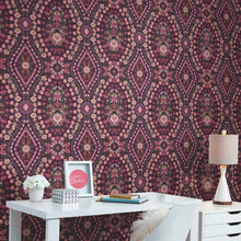 Load image into Gallery viewer, Mr. Kate Dried Flower Kaleidoscope Peel + Stick Wallpaper