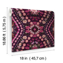 Load image into Gallery viewer, Mr. Kate Dried Flower Kaleidoscope Peel + Stick Wallpaper