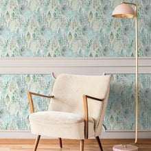 Load image into Gallery viewer, Watercolor Tree Mosaic Peel + Stick Wallpaper