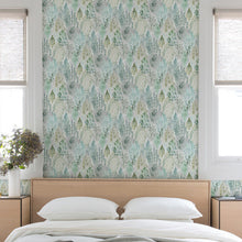 Load image into Gallery viewer, Watercolor Tree Mosaic Peel + Stick Wallpaper