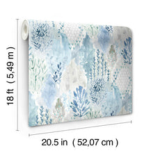 Load image into Gallery viewer, Watercolor Tree Mosaic Peel + Stick Wallpaper