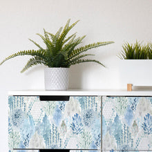 Load image into Gallery viewer, Watercolor Tree Mosaic Peel + Stick Wallpaper