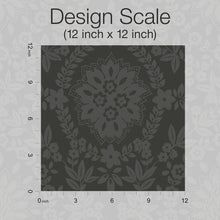 Load image into Gallery viewer, Boho Baroque Damask Peel + Stick Wallpaper