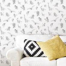 Load image into Gallery viewer, Jurassic World Dinosaurs Peel + Stick Wallpaper