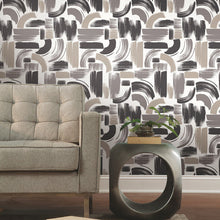 Load image into Gallery viewer, Modern Brushstrokes Peel + Stick Wallpaper
