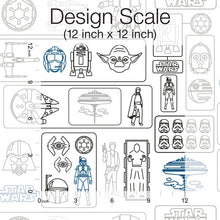 Load image into Gallery viewer, Star Wars Pictogram Peel + Stick Wallpaper