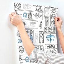 Load image into Gallery viewer, Star Wars Pictogram Peel + Stick Wallpaper