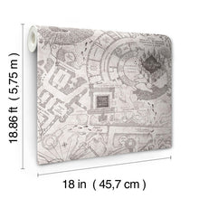 Load image into Gallery viewer, Harry Potter Marauder's Map Peel + Stick Wallpaper