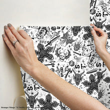 Load image into Gallery viewer, Stranger Things "Hellfire Club" Peel + Stick Wallpaper