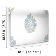 Load image into Gallery viewer, Tamara Day Dutch Floral Peel + Stick Wallpaper