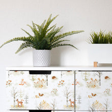 Load image into Gallery viewer, Clara Jean Woodland Scene Peel + Stick Wallpaper