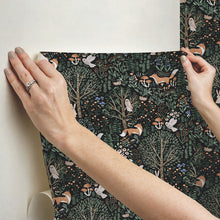 Load image into Gallery viewer, Clara Jean Folklore Forest Peel + Stick Wallpaper