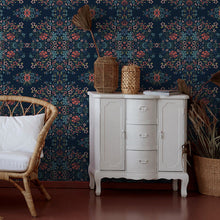Load image into Gallery viewer, Medallion Floral Peel + Stick Wallpaper