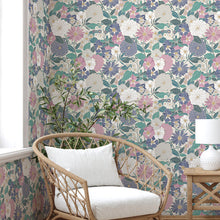 Load image into Gallery viewer, Bohemian Floral Peel + Stick Wallpaper
