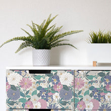 Load image into Gallery viewer, Bohemian Floral Peel + Stick Wallpaper