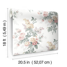 Load image into Gallery viewer, Waverly Emma's Garden Peel + Stick Wallpaper